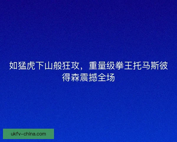 如猛虎下山般狂攻，重量级拳王托马斯彼得森震撼全场